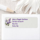 Étiquette Fleurs de Jardin rose Floral Joli (En situation)