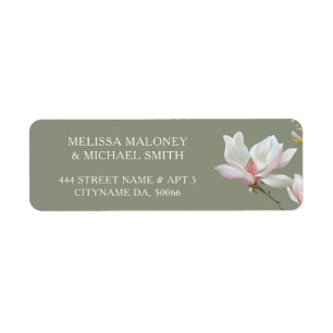 Étiquette Fleurs de magnolia en beaux-arts    Mariage