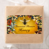 ÉTIQUETTE FLEURS DE PRINTEMPS HONEY BEE, BEEKEEPER (En situation)