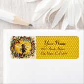 ÉTIQUETTE FLEURS DE PRINTEMPS HONEY BEE, BEEKEEPER (En situation)