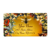 ÉTIQUETTE FLEURS DE PRINTEMPS HONEY BEE, BEEKEEPER (Devant)