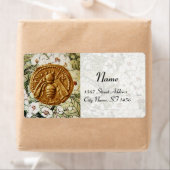 ÉTIQUETTE FLEURS DE PRINTEMPS HONEY BEE, BEEKEEPER (En situation)