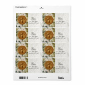 ÉTIQUETTE FLEURS DE PRINTEMPS HONEY BEE, BEEKEEPER (Feuille entière)