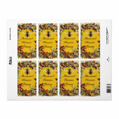 ÉTIQUETTE FLEURS DE PRINTEMPS HONEY BEE, BEEKEEPER (Feuille entière)