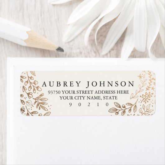 Étiquette Fleurs de récolte (En situation)