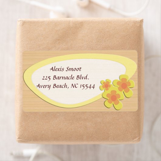 Étiquette Fleurs de Spunky (En situation)