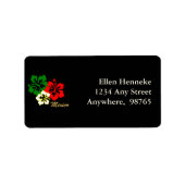 Étiquette Fleurs d'Hibiscus (Devant)