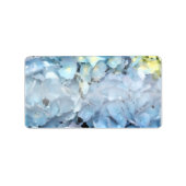 Étiquette Fleurs d'Hydrangée Bleue (Devant)