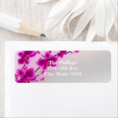 Étiquette Fleurs d'orchidées Élégant Mariage floral (En situation)