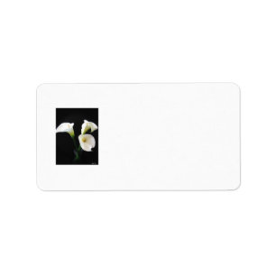 Étiquette Fleurs élégantes 12 de zantedeschia