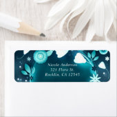 Étiquette Fleurs Jardin Nuit Jardin Mariage Invitation (En situation)