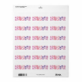 Étiquette Fleurs modernes (Feuille entière)