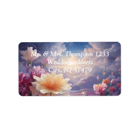 Étiquette Fleurs mystiques du royaume surnaturel (Devant)