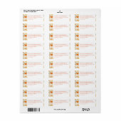 Étiquette Fleurs pastel romantiques (Feuille entière)