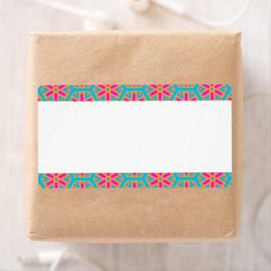 Étiquette Fleurs rétro (En situation)