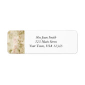 Étiquette Fleurs roses (Devant)