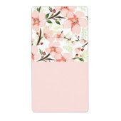 Étiquette Fleurs roses (Devant)