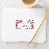 Étiquette Fleurs roses vives