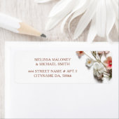 Étiquette Fleurs sauvages 3D |  Mariage (En situation)