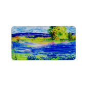 Étiquette Fleurs sauvages Bluebonnet (Devant)