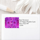 Étiquette Fleurs Trippy rose PomPom Dahlia (En situation)