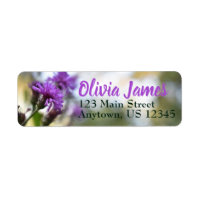 Fleurs violettes personnalisées Jardin Floral Natu