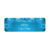 Étiquette Flocon de neige (Devant)