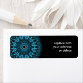 Étiquette flocon de neige complexe (En situation)