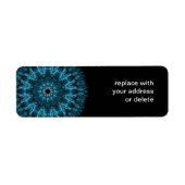 Étiquette flocon de neige complexe (Devant)