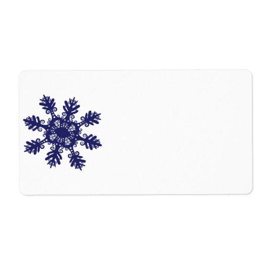 Étiquette Flocon de neige II (Devant)