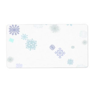 Étiquette Flocons de neige pâles