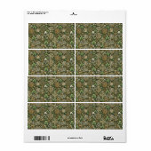 Étiquette Floraison Celtique (Feuille entière)