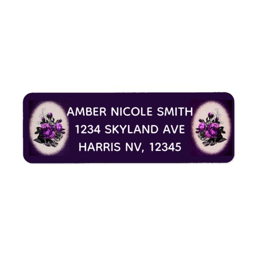 Étiquette Floral (Devant)