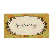 Étiquette Floral (Devant)