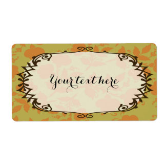 Étiquette Floral