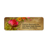 Étiquette Floral Beth (Devant)