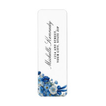 Floral Bleu Une nouvelle Fête des mariées de chapi