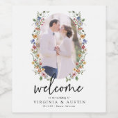 Étiquette floral coloré (Étiquettes simples)