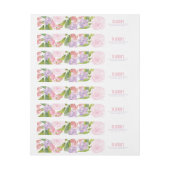 Étiquette floral de retour d'adresse de Fête de la (Feuille)