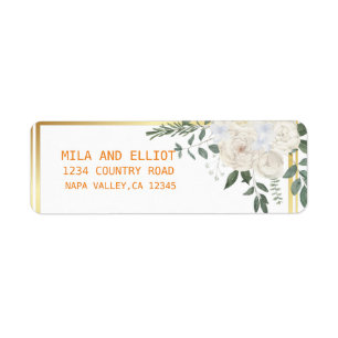 Étiquette Floral doux