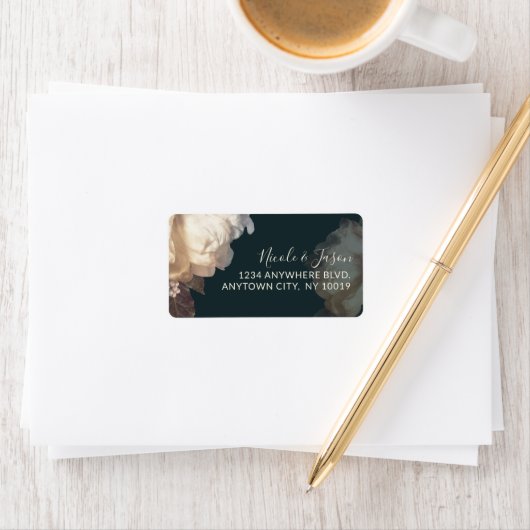 Étiquette Floral Élégant (En situation)