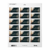 Étiquette Floral Élégant (Feuille entière)