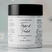 Étiquette Floral Essential Oil BotÉtiquette