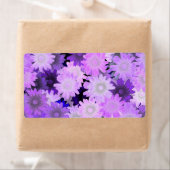 Étiquette Floral mauve (En situation)