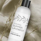 Étiquette floral minimum 4 OZ 120ml de bouteille c