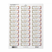 Étiquette Floral Moderne Typographie Retourner Adresse Étiqu (Feuille entière)