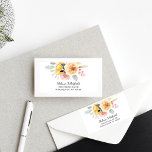 Étiquette Floral Rustic Aquarelle Botanique Adresse de retou<br><div class="desc">Créez une étiquette d'adresse de retour Floral moderne avec ce modèle qui possède un beau modèle de bouquet floral aquarelle. CONSEIL : Des articles de douche nuptiale correspondants comme des bannières, des tapisseries, des étiquettes cadeaux, des enseignes, et d'autres garde-douche et des cadeaux sont disponibles dans la collection ci-dessous avec...</div>