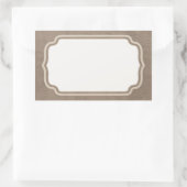 Étiquette floral rustique - Baby shower de pays ou (Sac)