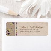 Étiquette Floral rustique vintage (En situation)