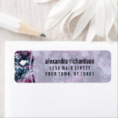 Étiquette Floral violet moderne (En situation)